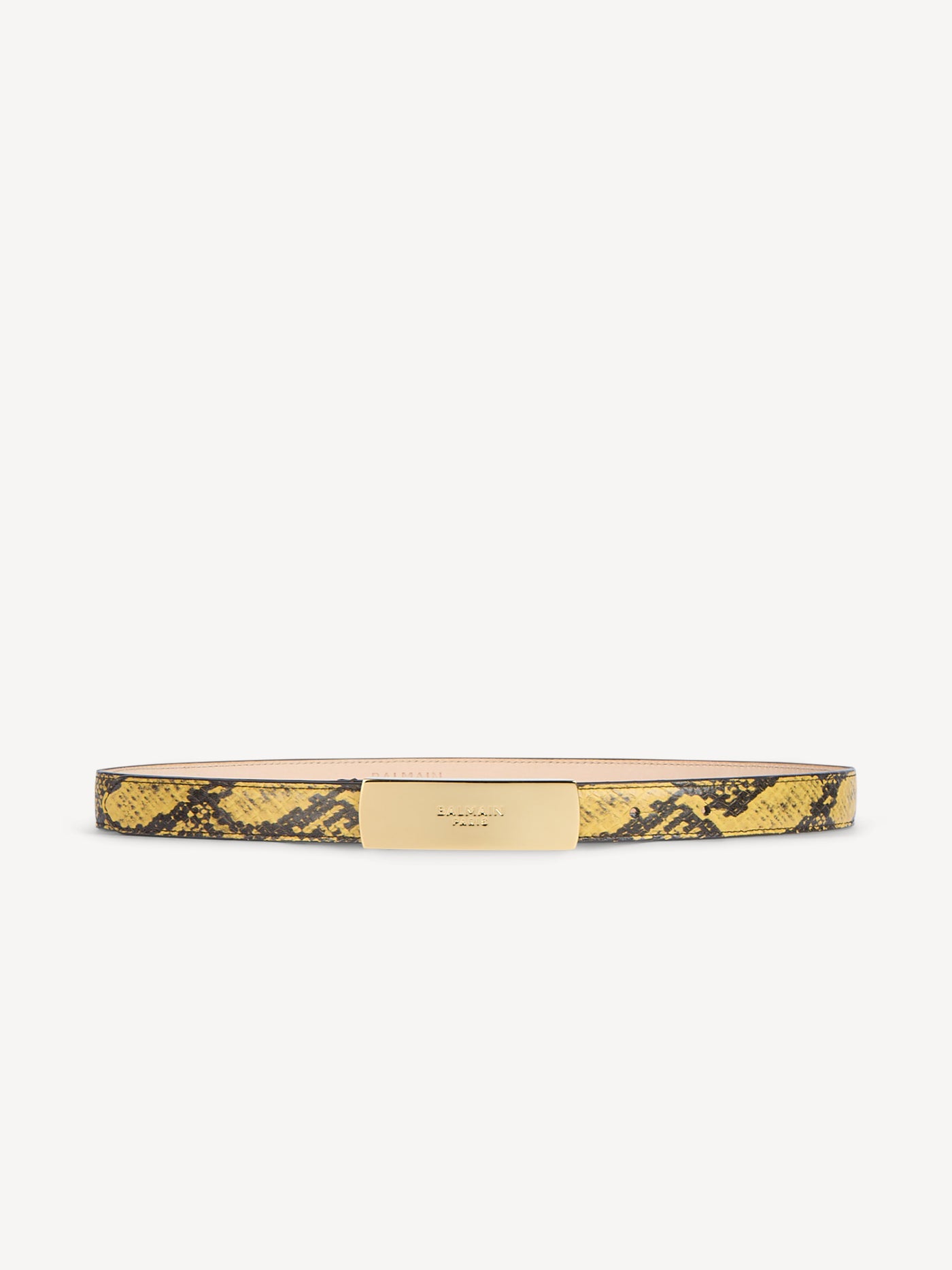 Cintura Balmain in pelle effetto pitone