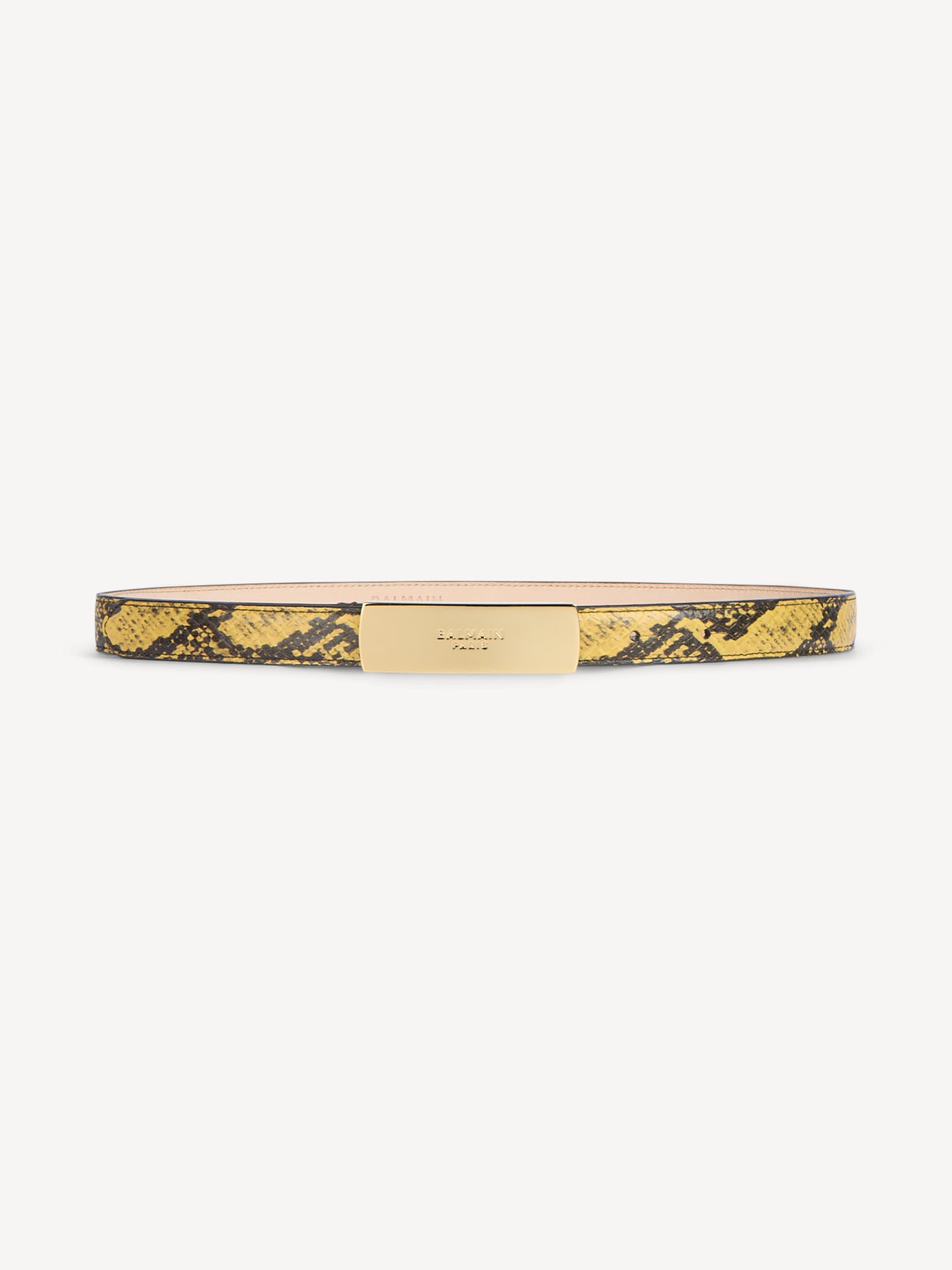 Balmain belt in python-effect leather