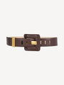 Cintura Anthem grande in pelle liscia