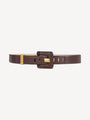 Ceinture Anthem large en cuir lisse