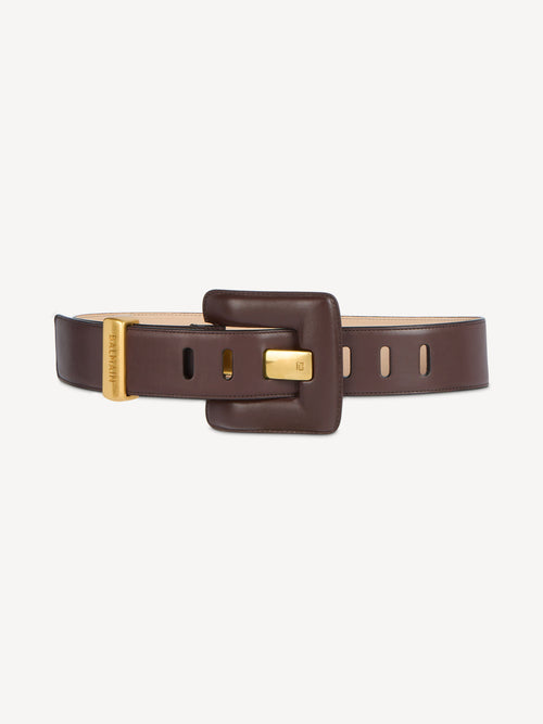 Cintura Anthem grande in pelle liscia
