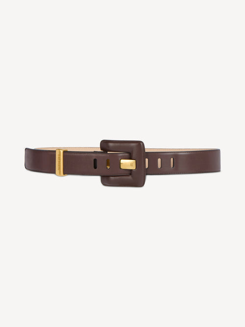 Ceinture Anthem large en cuir lisse