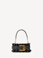 Sac Anthem Mini en tweed et cuir lisse