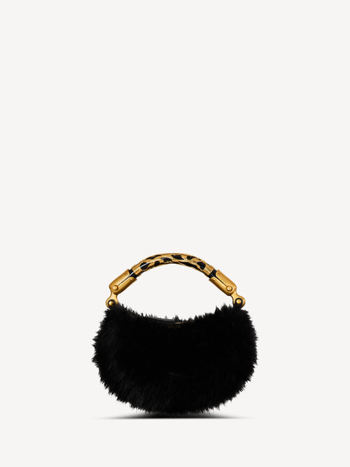 Sac Ebene Mini en fausse fourrure