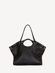 Large Tote in topstitched leather