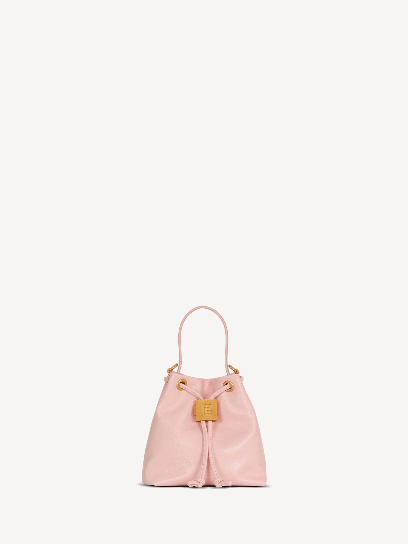 Mini Pulse Bucket Tasche aus Glattleder