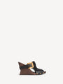 Mules Anthem Wedge en cuir lisse