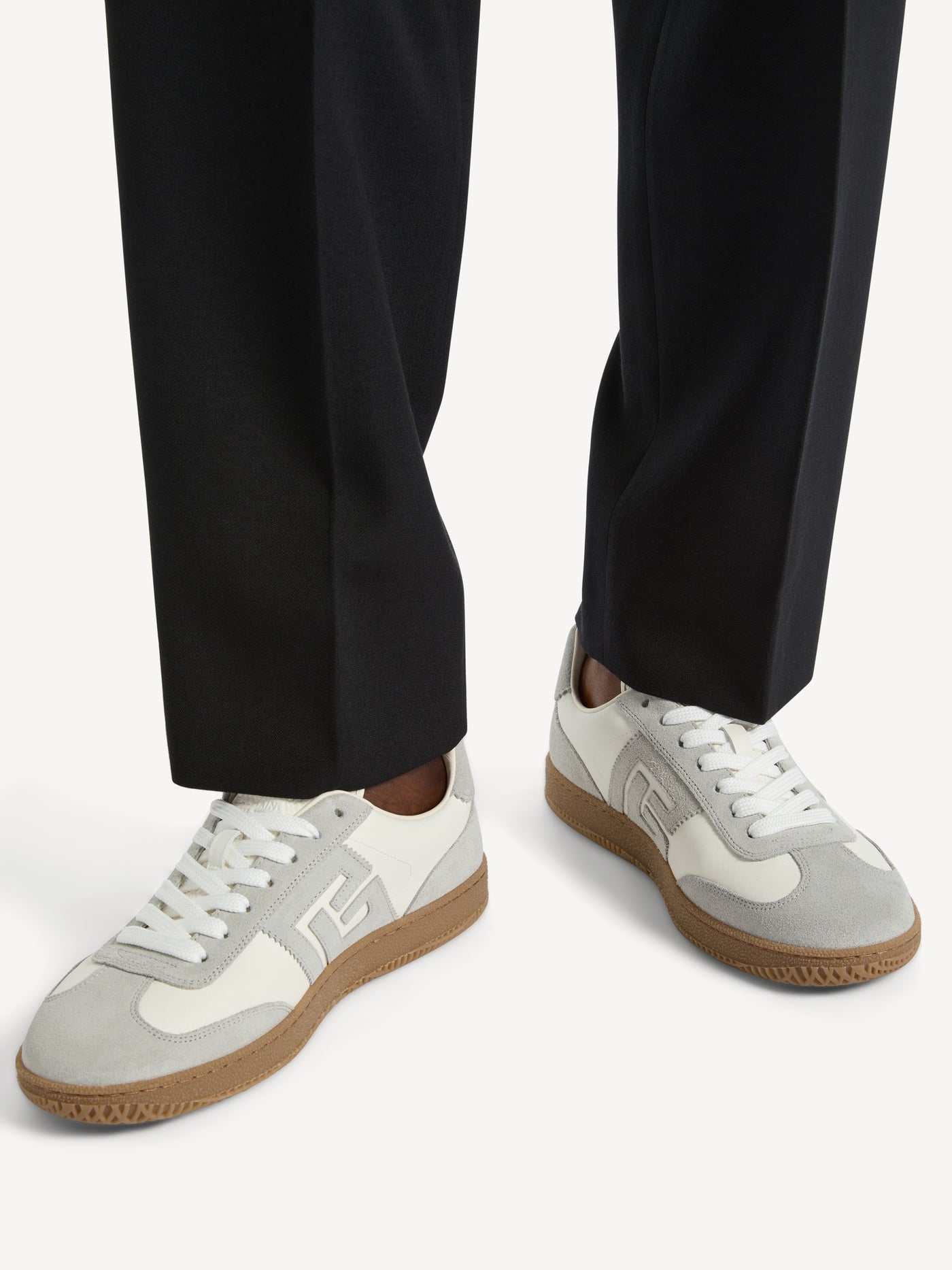 Zapatillas Balmain Swan de piel lisa y ante