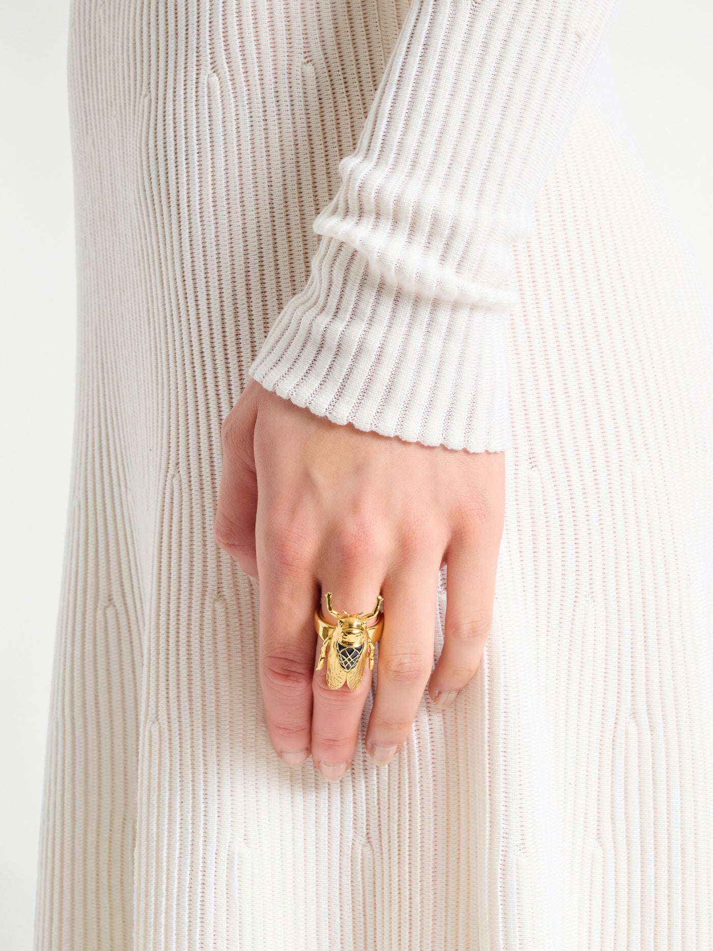 Anello Insect in ottone e smalto