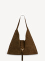 Große Hobo Bag Zabriskie aus Wildleder