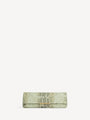 Small Clutch bag in python-effect suede