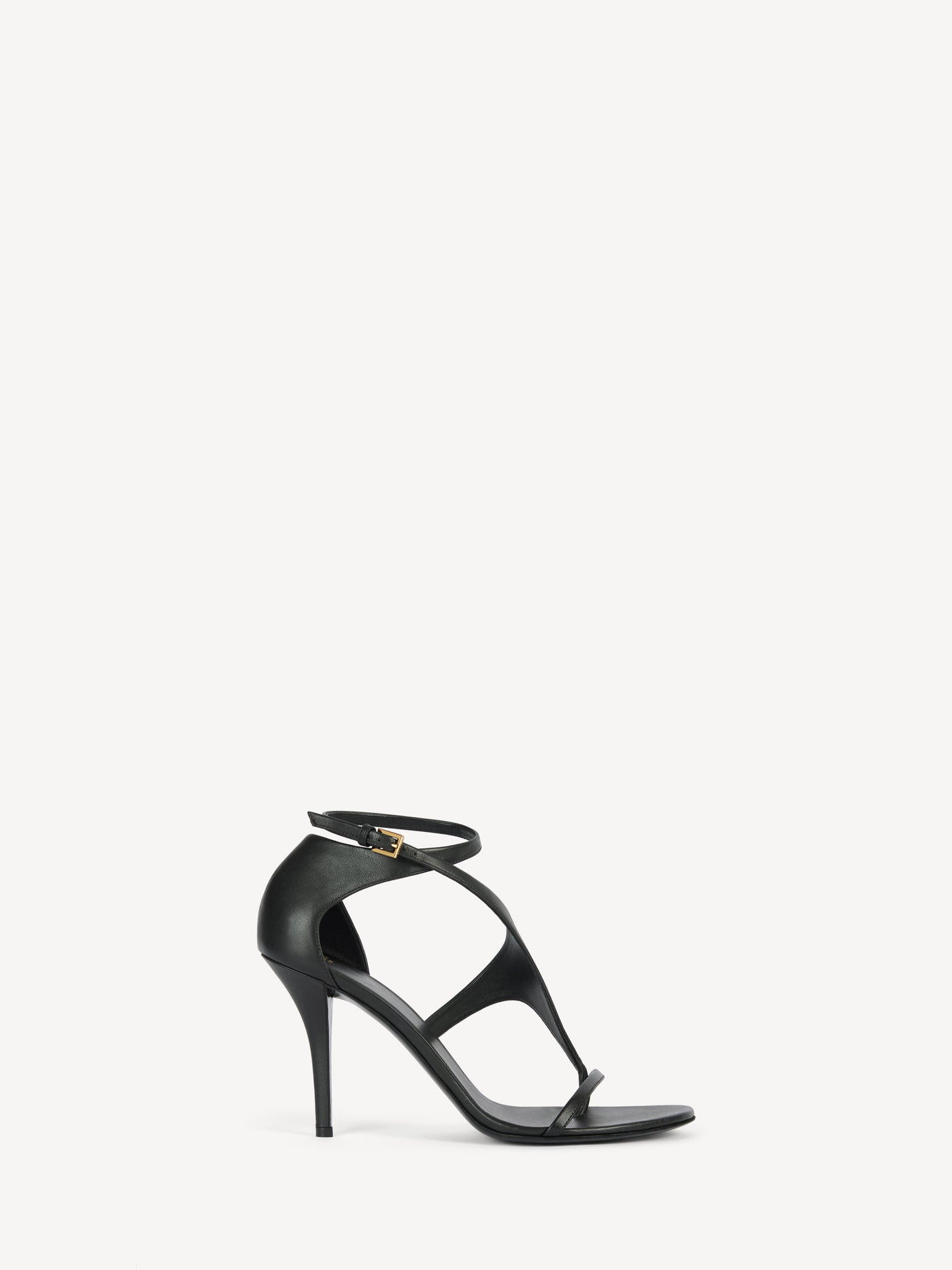Smooth leather toe-post sandals