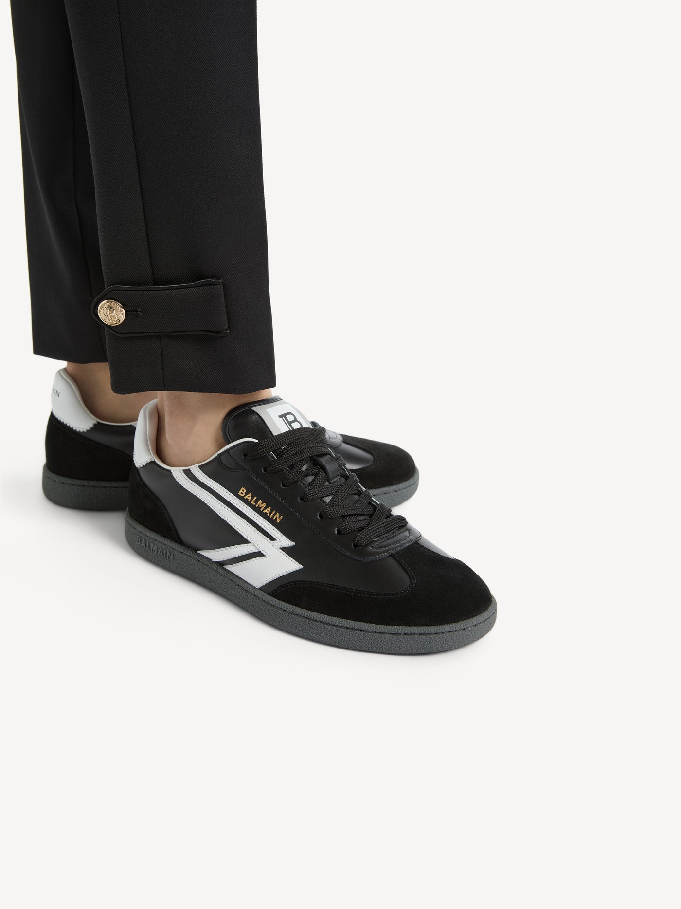 Tenniswan trainers in smooth leather and suede