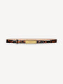 Balmain belt in printed patent leather