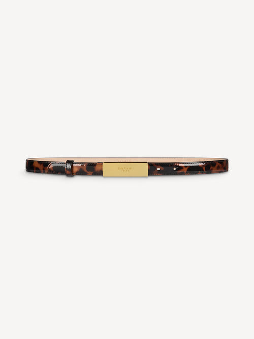 Balmain belt in printed patent leather
