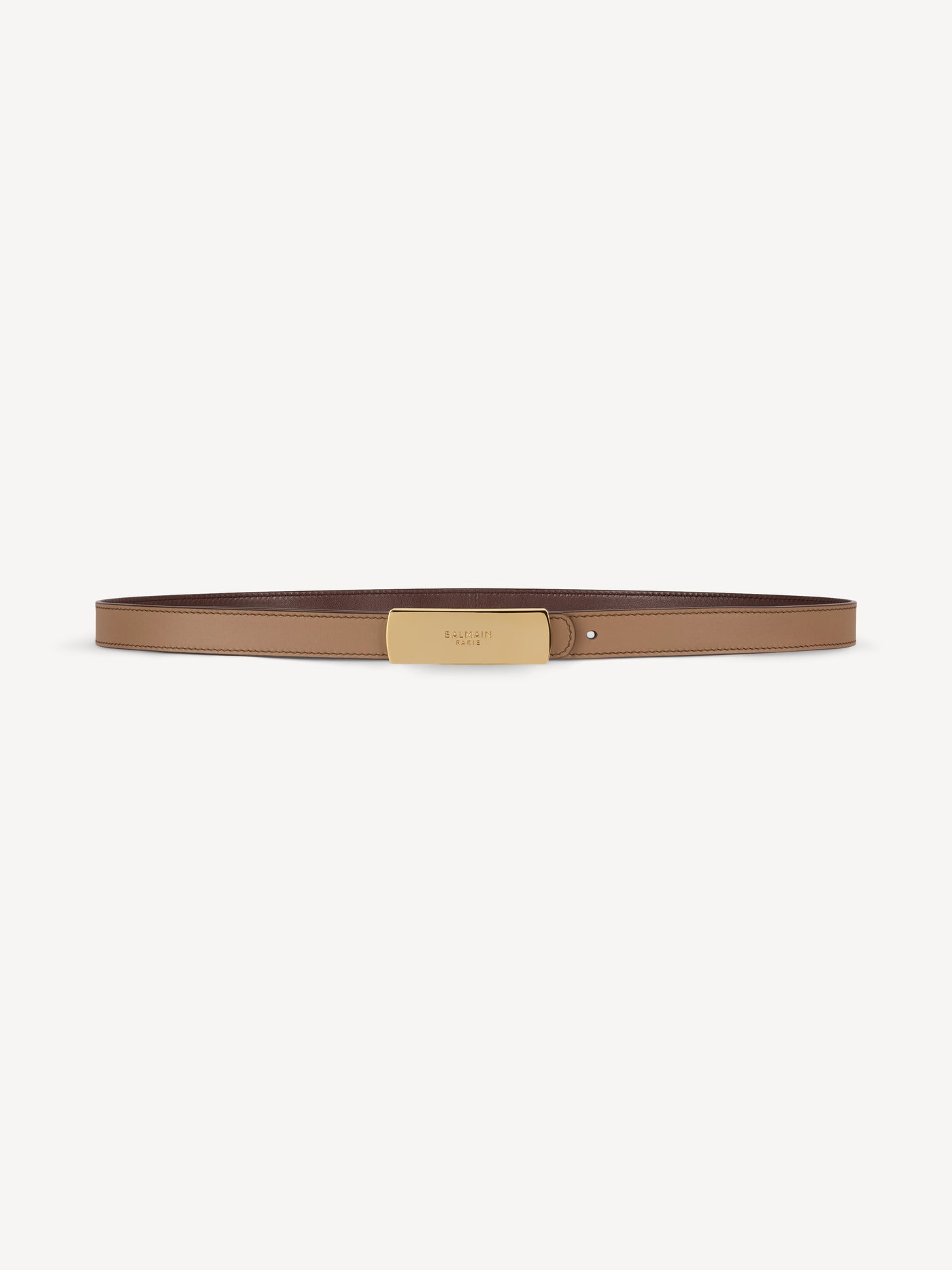 Balmain Belt réversible en cuir lisse