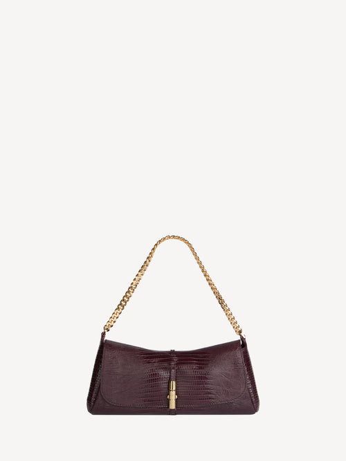Embossed leather Metropolis bag