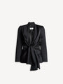 Gebundene Jacke aus Satin-Crêpe