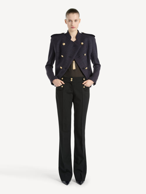 Tweed 6-button jacket