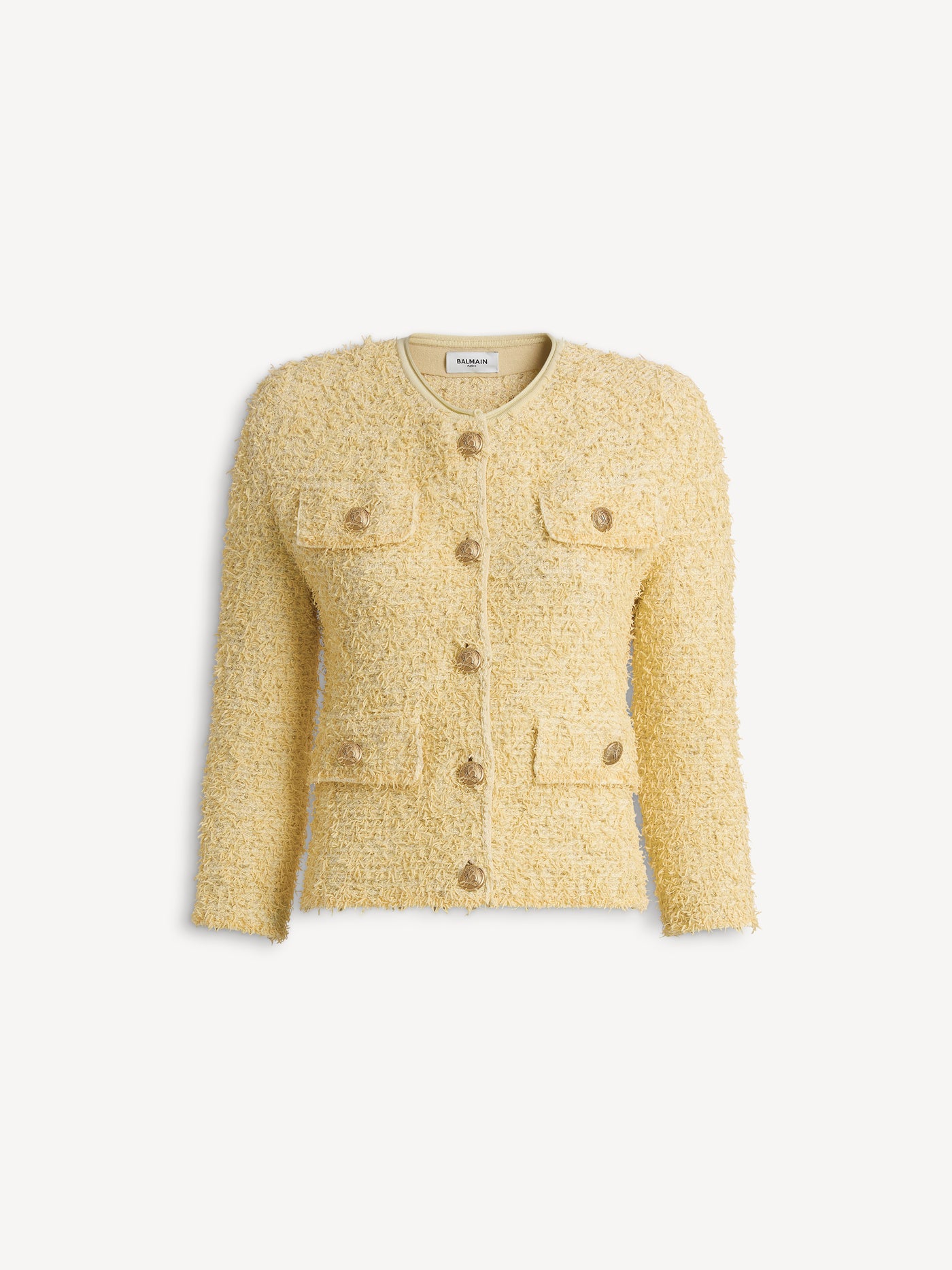 Spencer en tweed tricoté