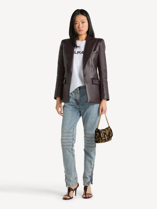 1-button jacket in lambskin