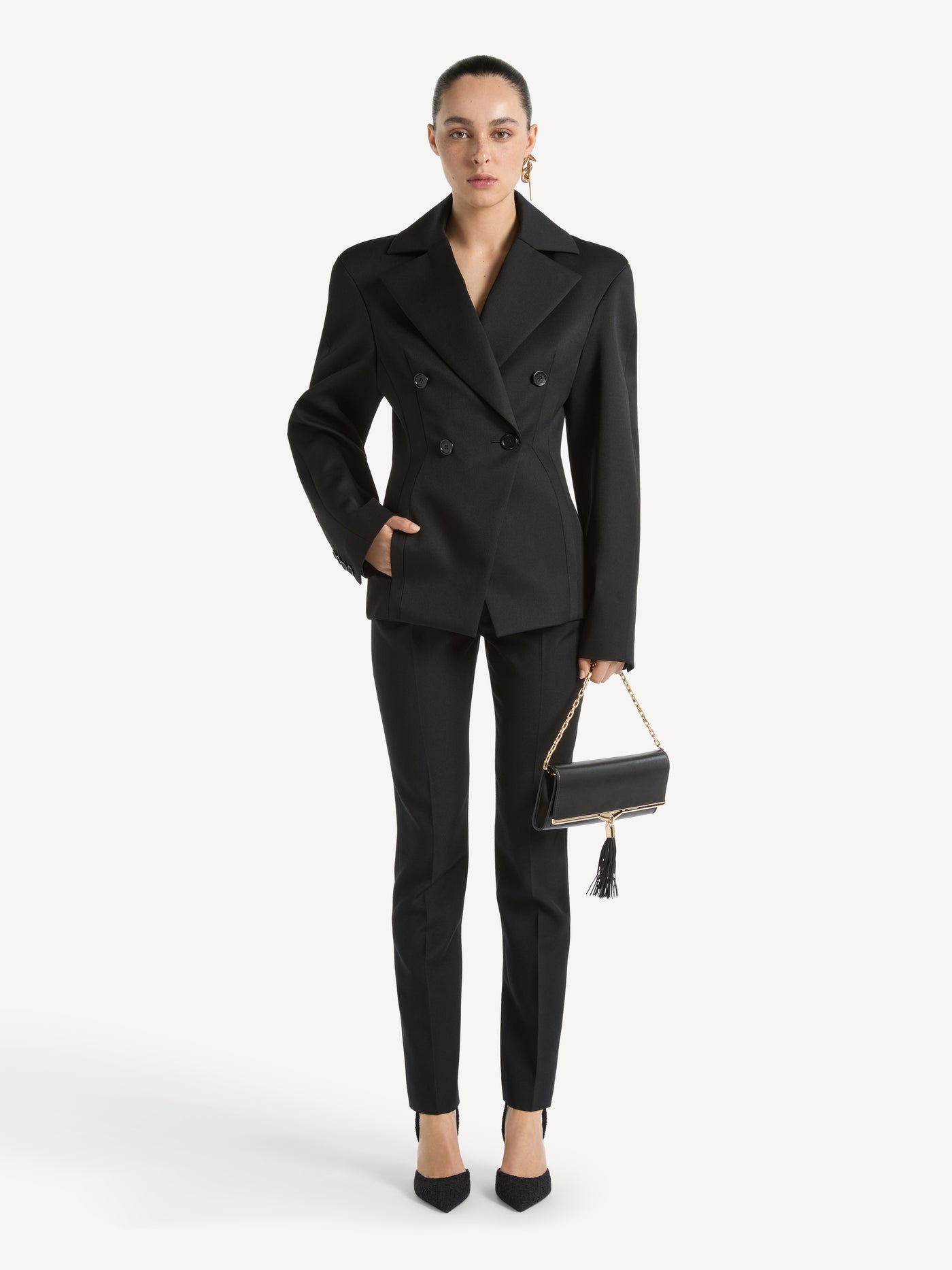 Wool gabardine jacket