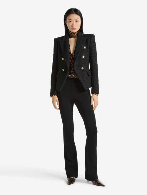 Tweed 6-button jacket