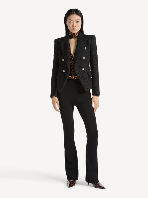 Tweed 6-button jacket