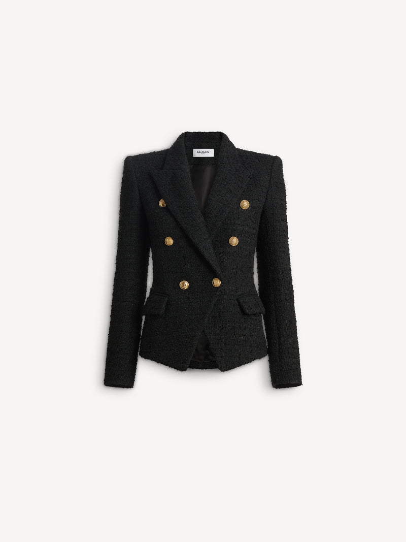 Tweed 6-button jacket