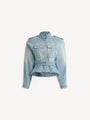 Signature jacket in faded denim