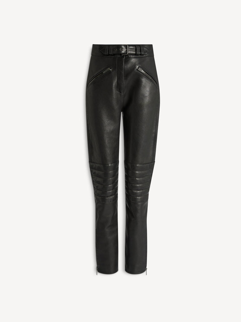 Bikerhose aus Lammleder