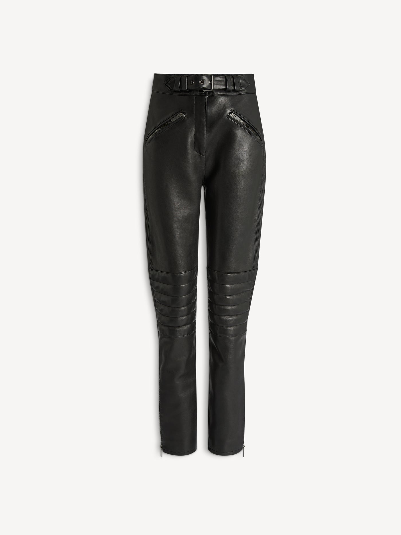 Lambskin biker trousers
