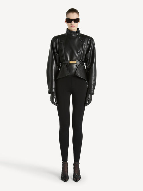 Pantalon taille haute en jersey Milano