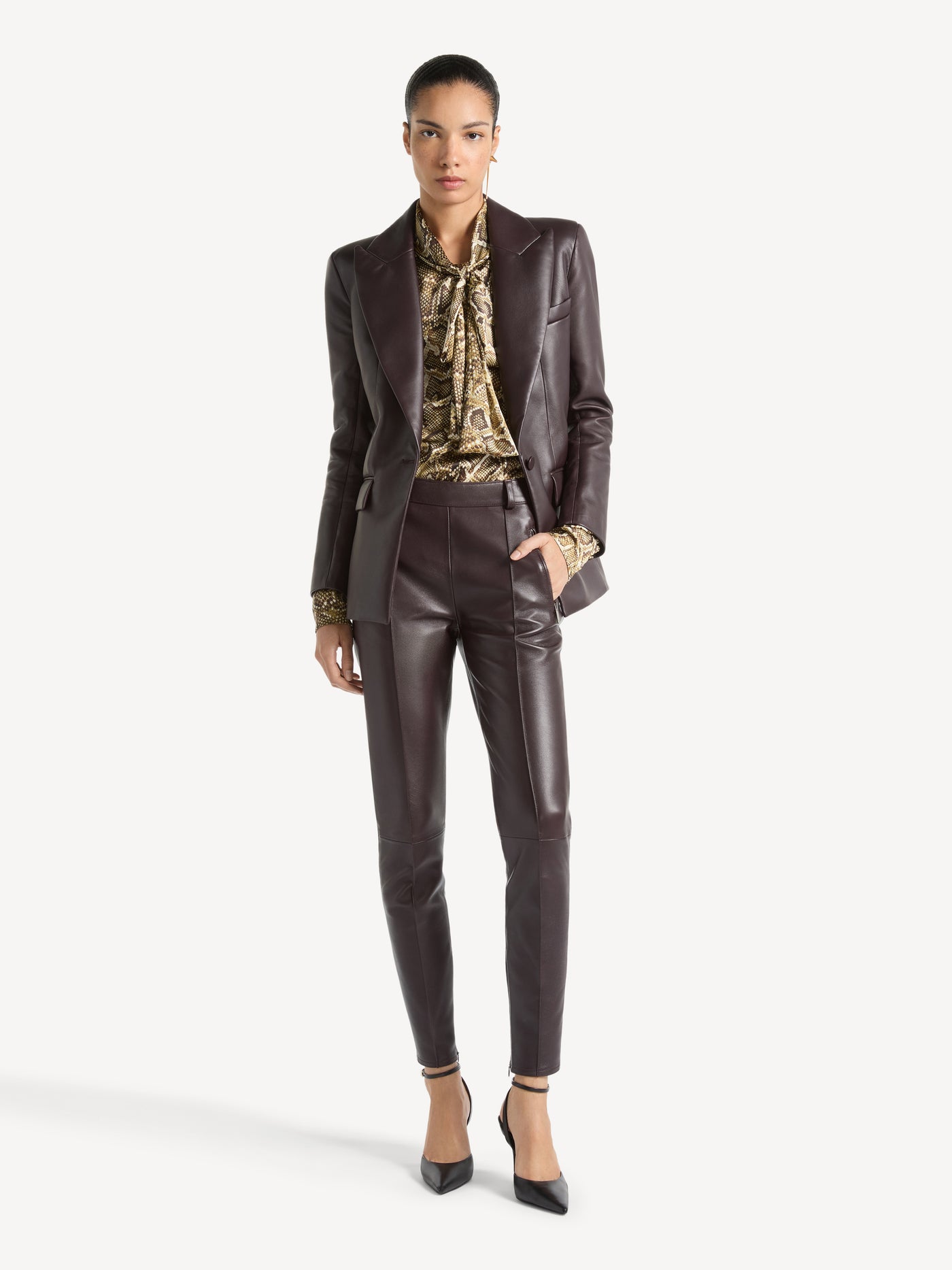 Lambskin trousers