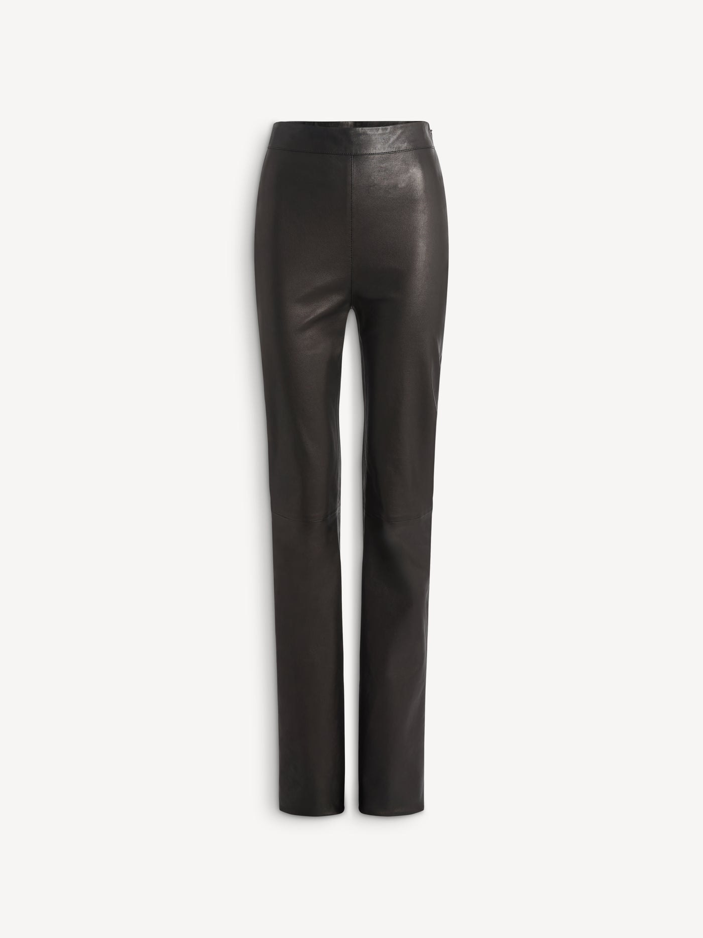 Smooth lambskin trousers