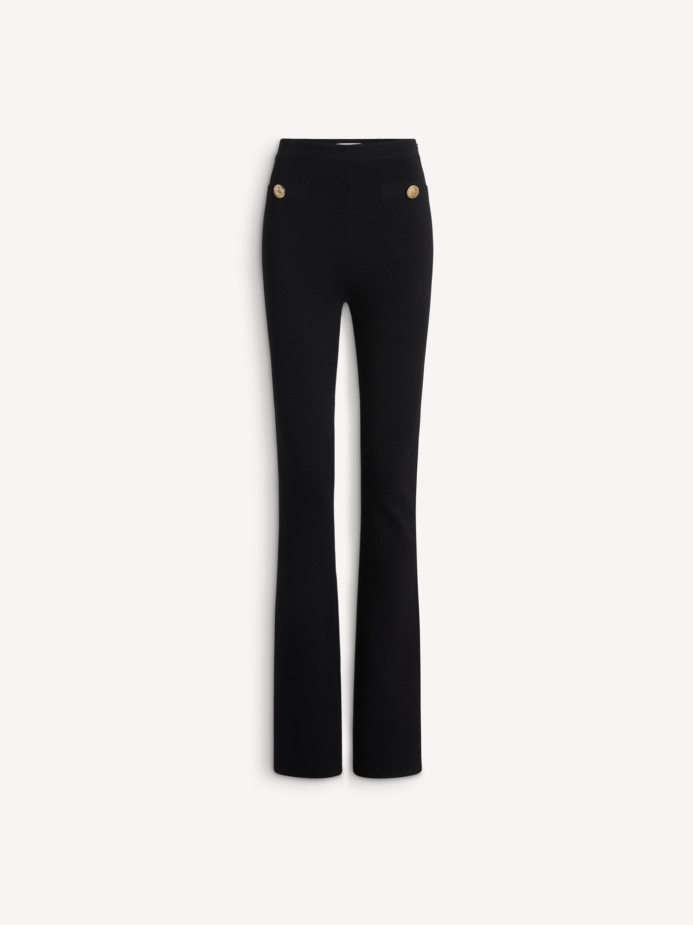 High-waisted Milano jersey trousers