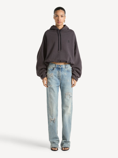 Hoodie with Balmain B print