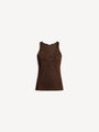 Knit vest top with lace
