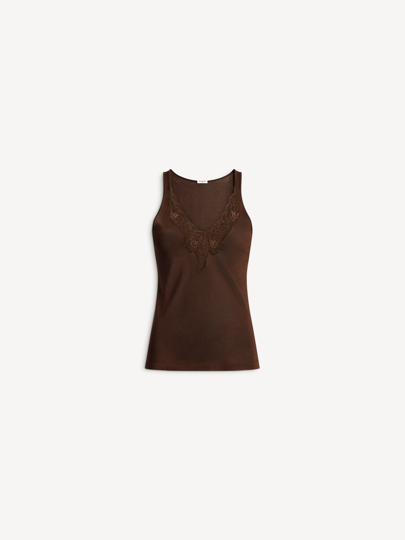 Débardeur en maille et dentelle
