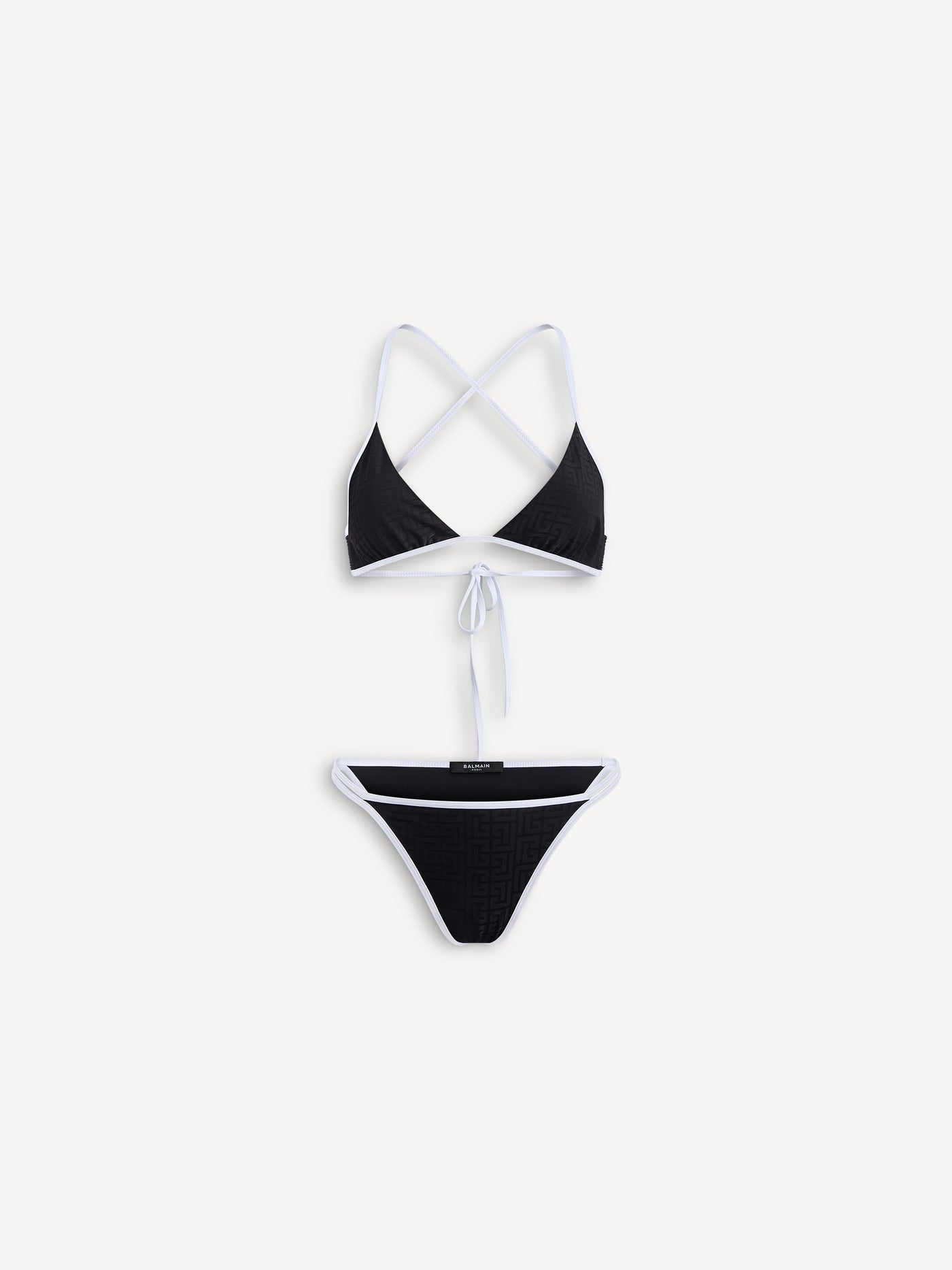 Bikini mit Monogramm aus Lycra