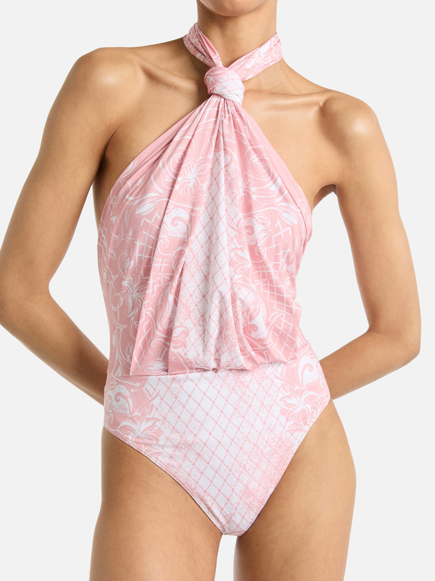 Badeanzug mit Print aus Lycra