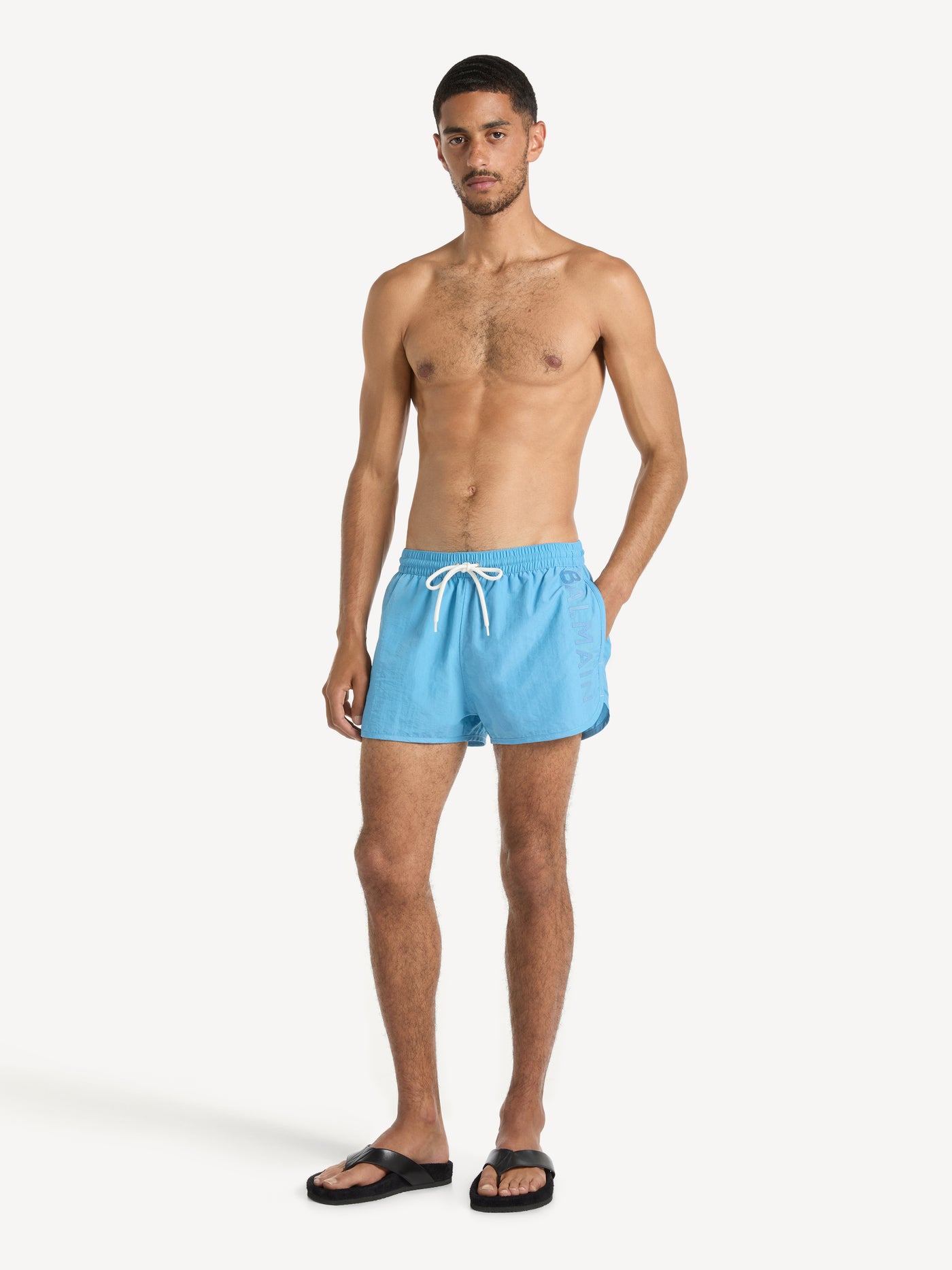 Balmain Badeshorts mit Stickerei