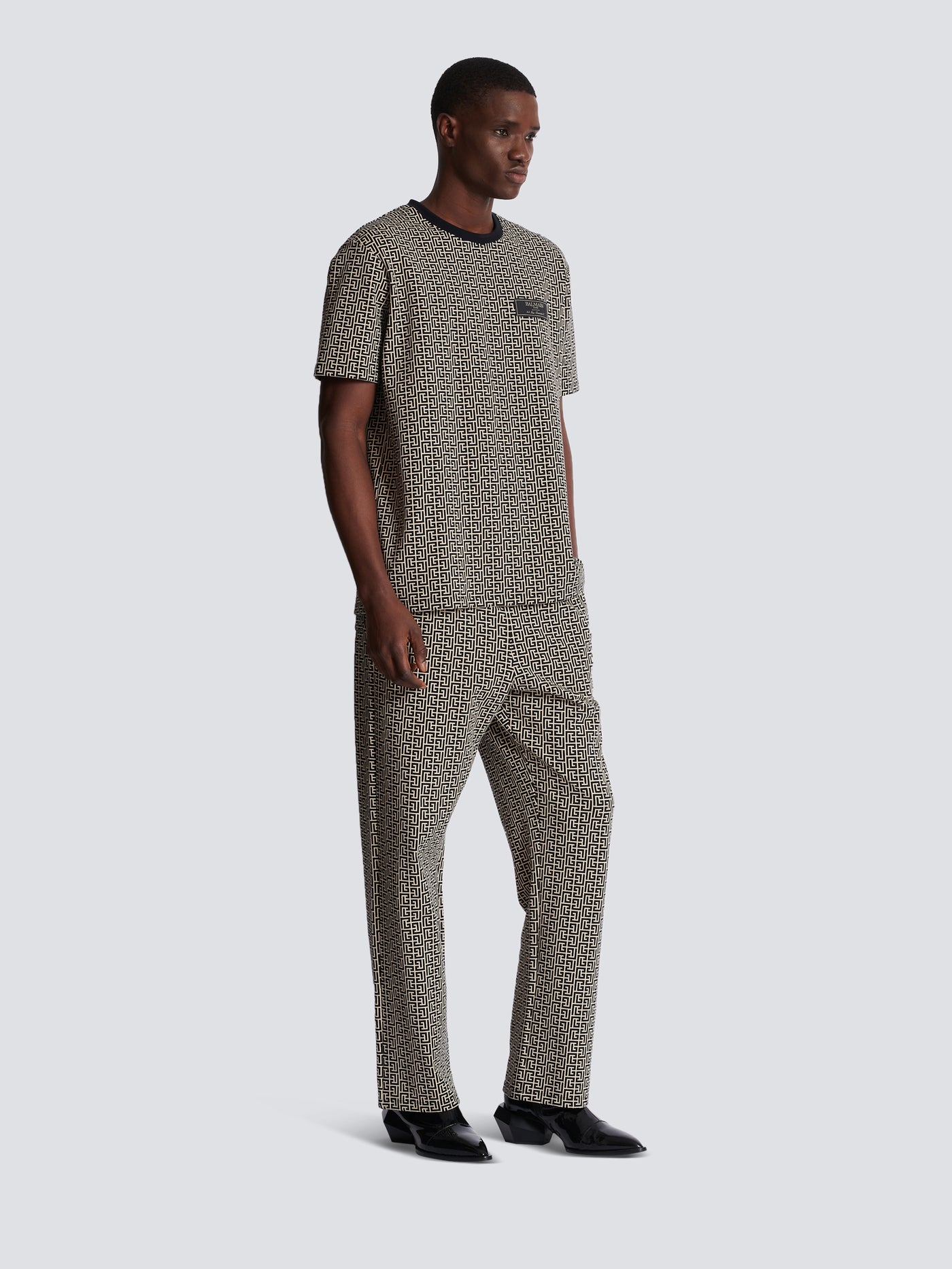 T-shirt en jacquard monogramme PB Labyrinthe