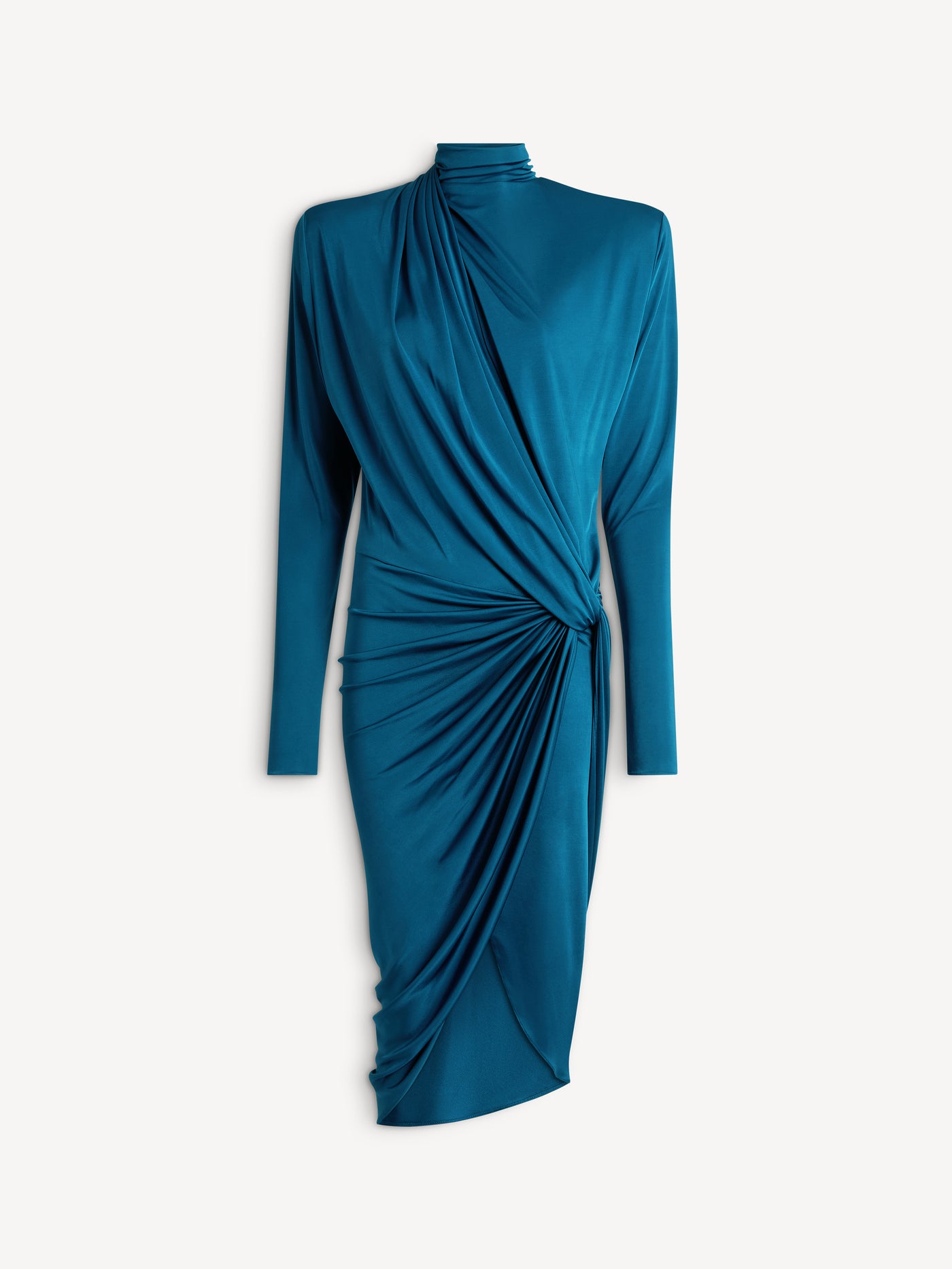 Drapiertes Kleid aus fließendem Jersey