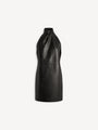 Rückenfreies Kleid aus Lammleder