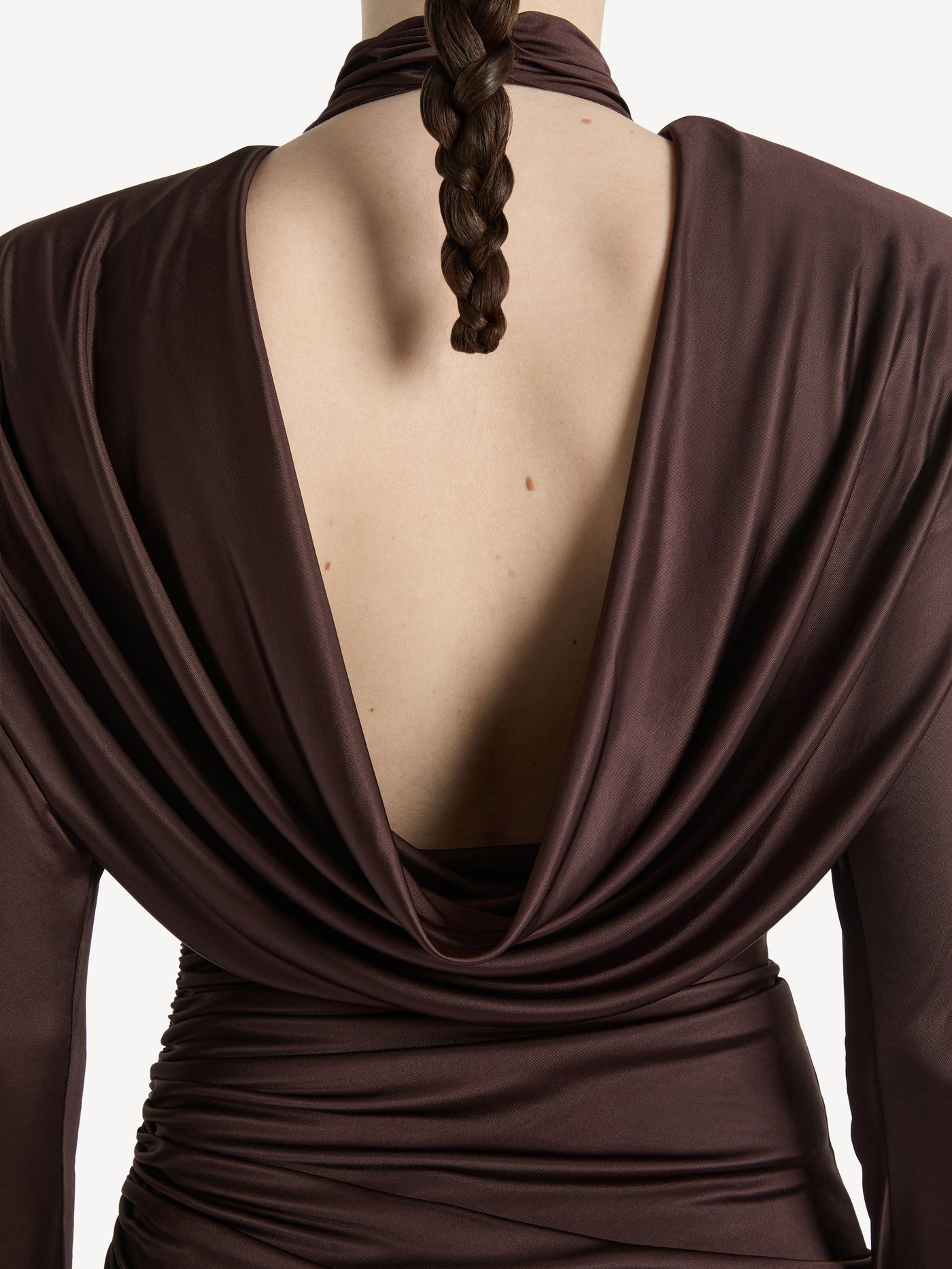 Robe longue en jersey fluide