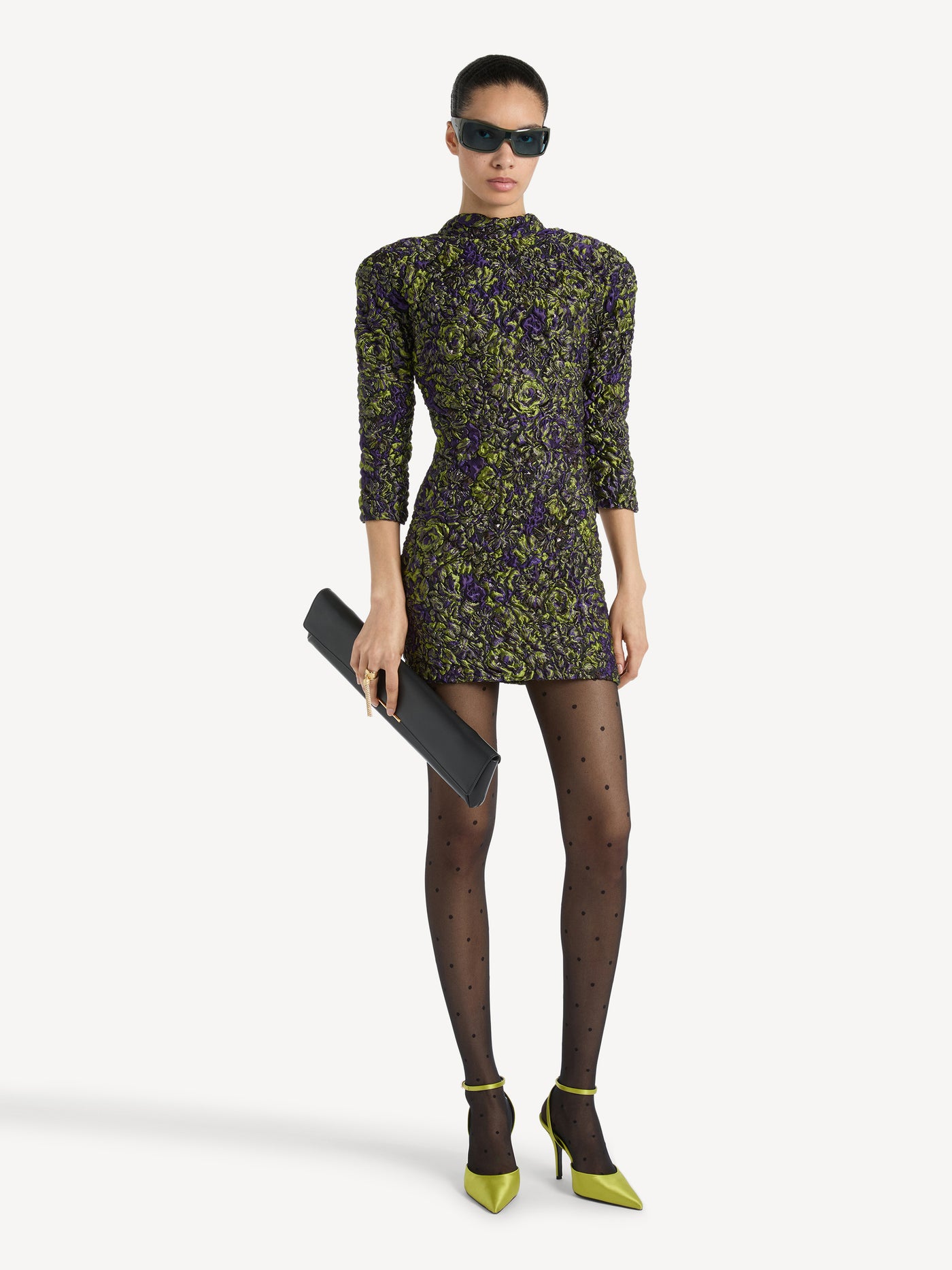 Cloqué jacquard dress