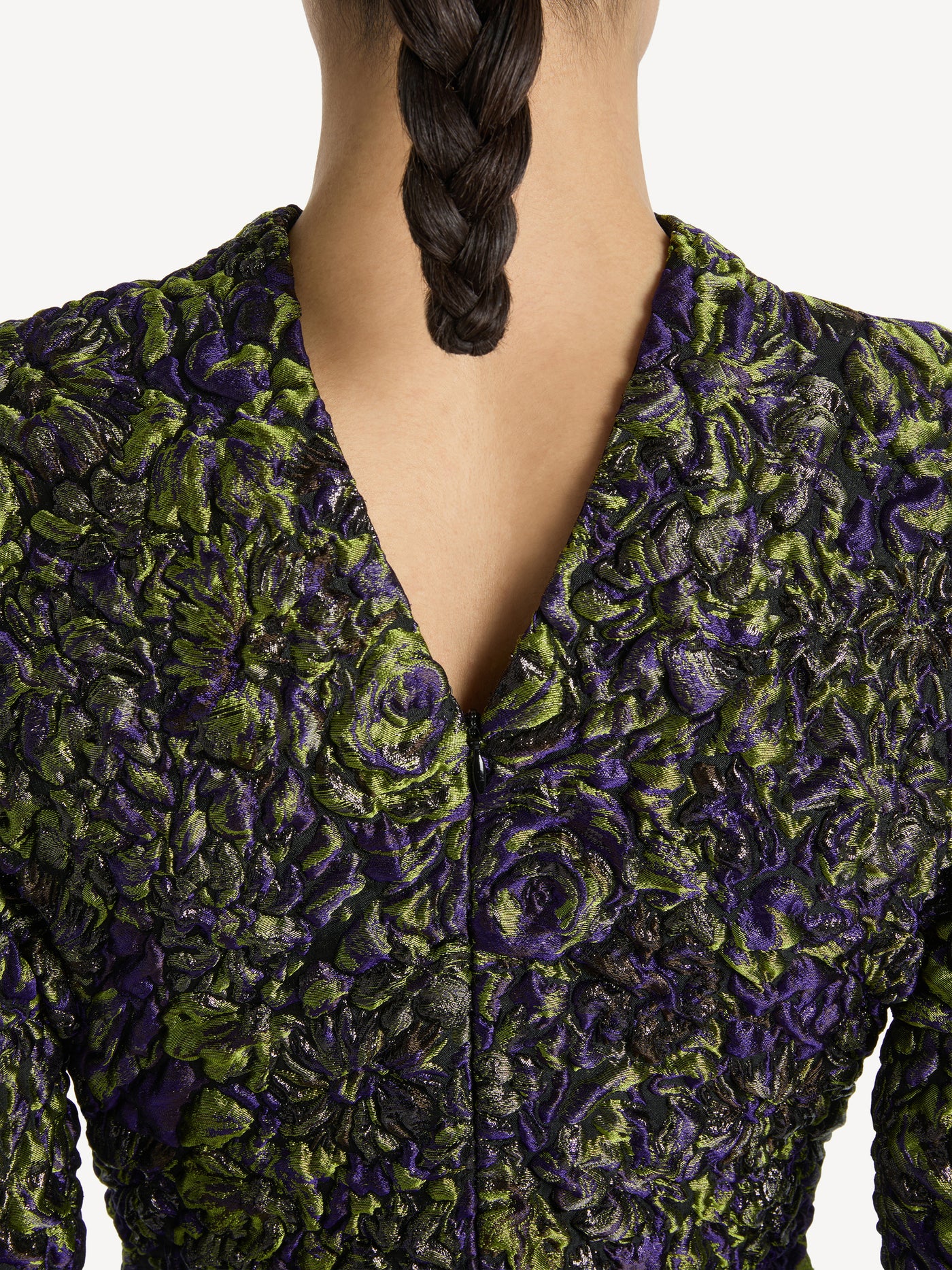 Cloqué jacquard dress