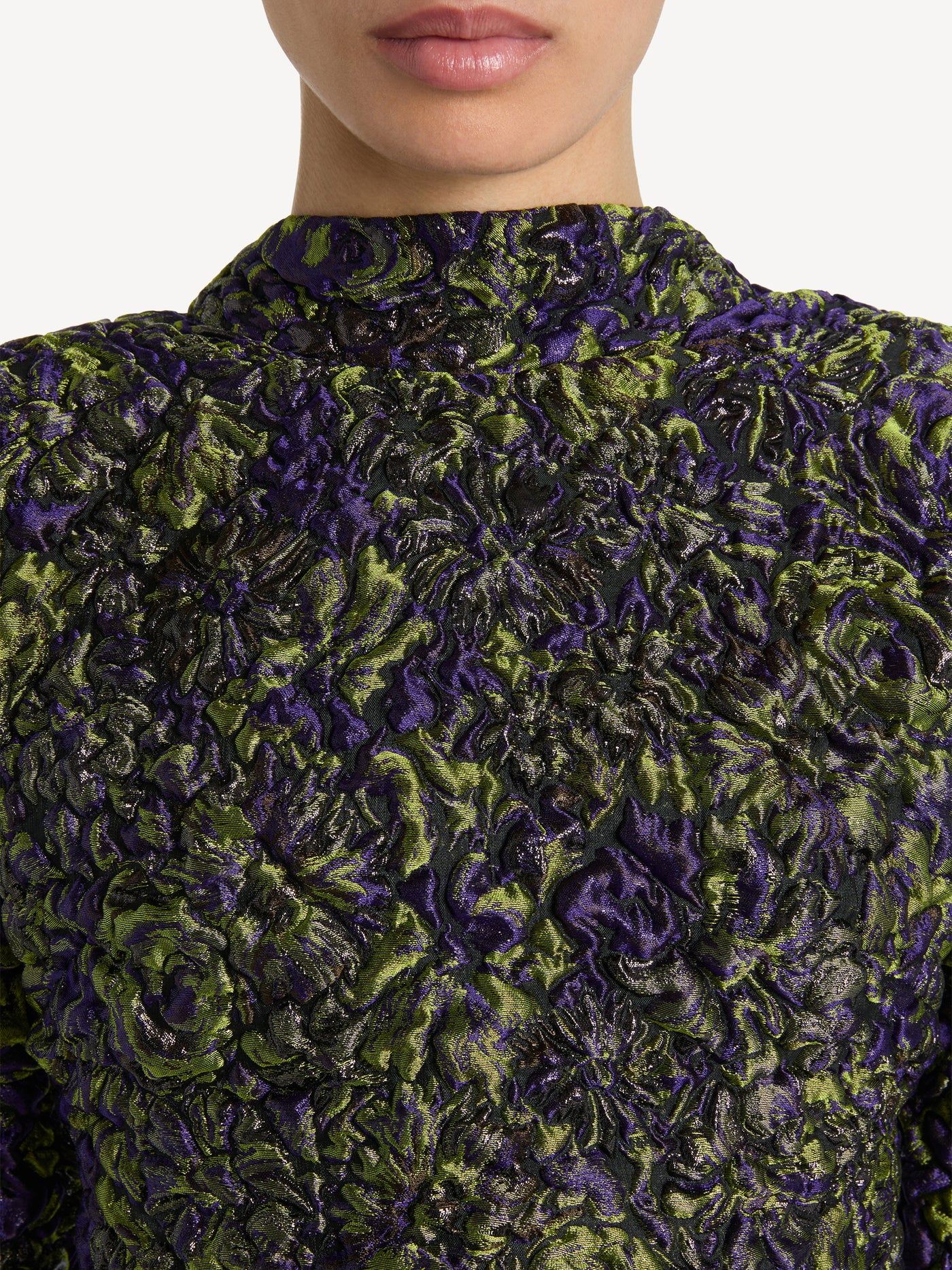 Cloqué jacquard dress