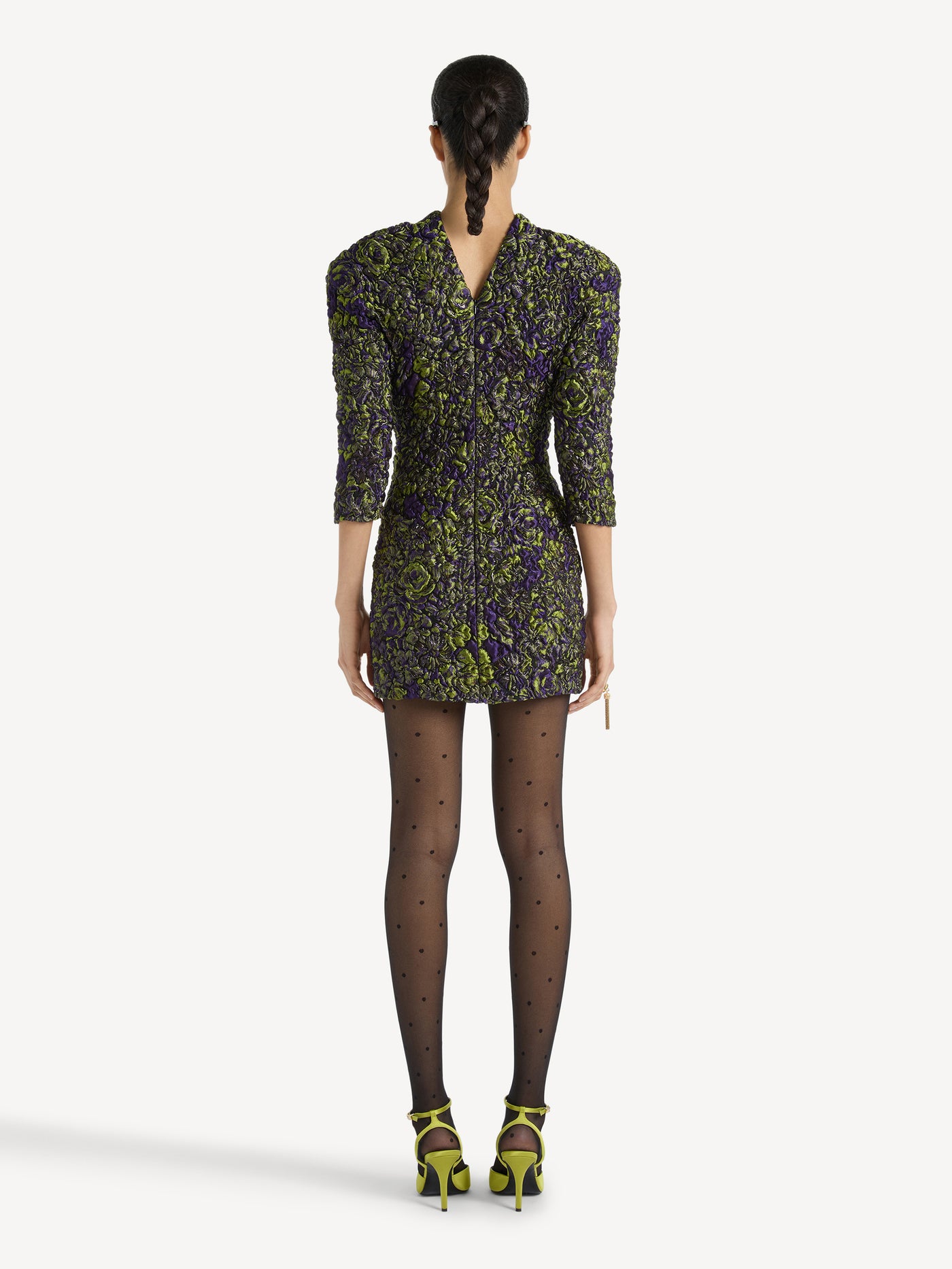 Cloqué jacquard dress